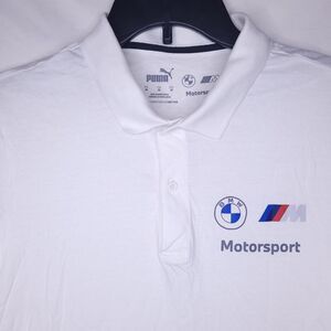 Puma BMW Polo Shirt Mens Medium White Motorsport